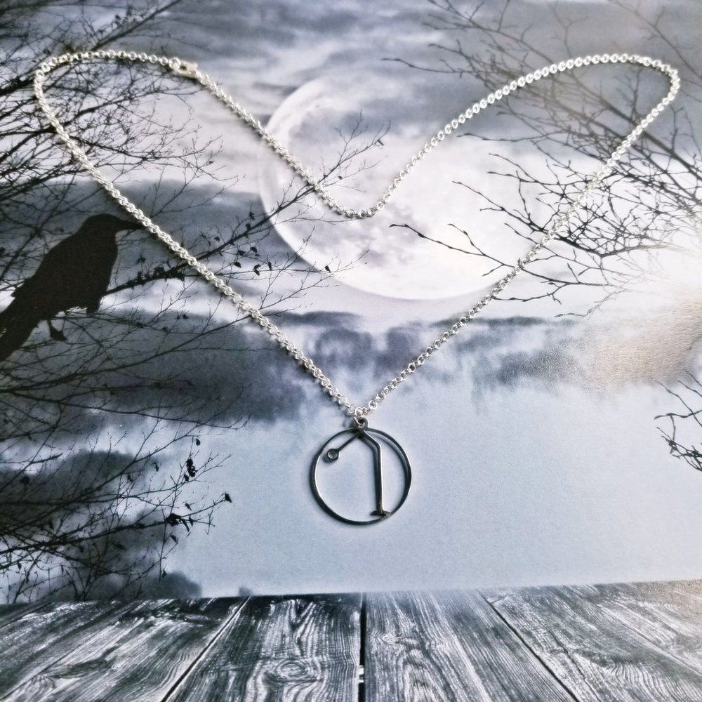 Archangel Raphael Sigil Silver Necklace - Picture 3 of 3